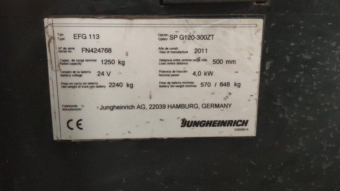 E785 · JUNGHEINRICH · EFG113 · FN424768
