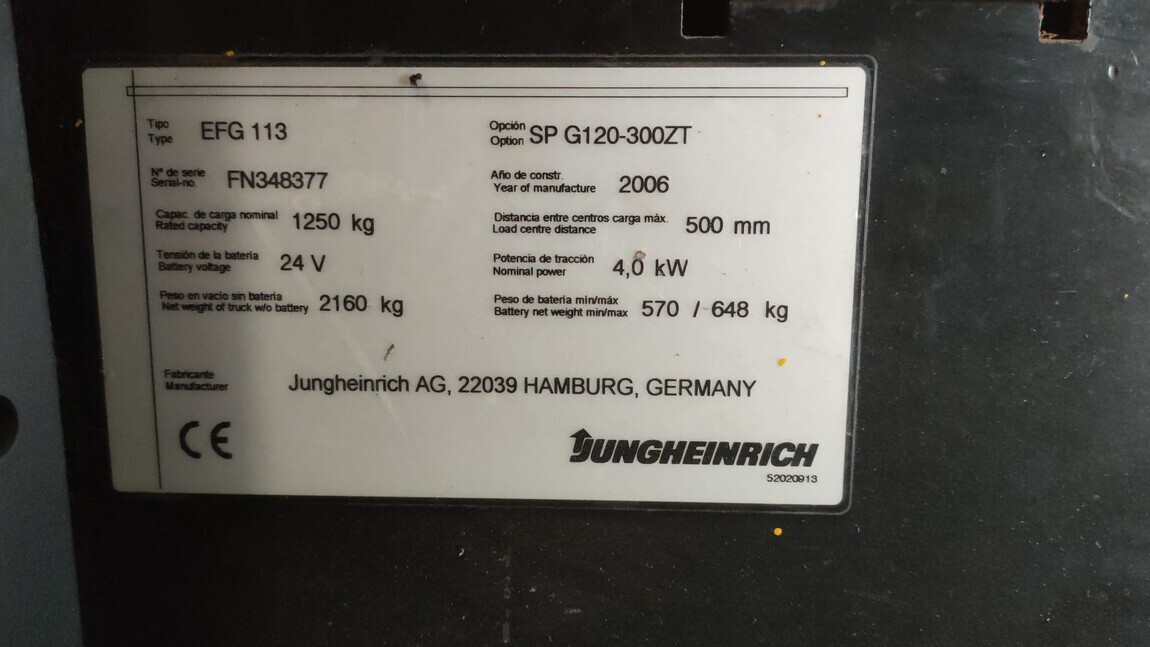 E786 · JUNGHEINRICH · EFG113 · FN348377